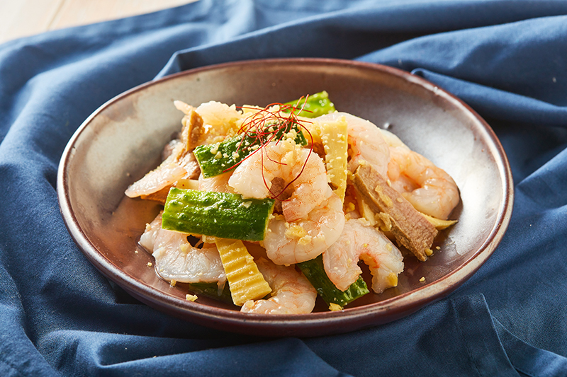 “My Refreshing Prawn Salad (대하냉채)”