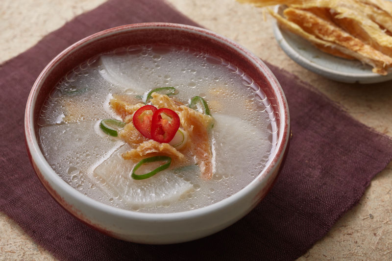 “Grandma’s Cozy Dried Pollack Soup”